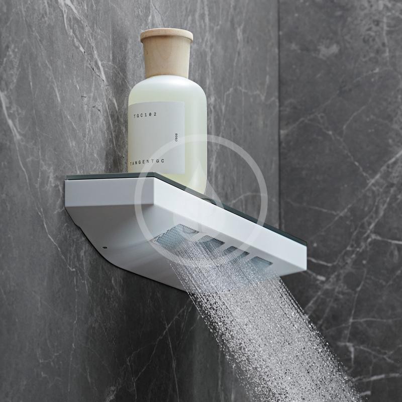 Hansgrohe Rainfinity - Šijová sprcha 500 s poličkou, 1jet, matná biela (26243700)