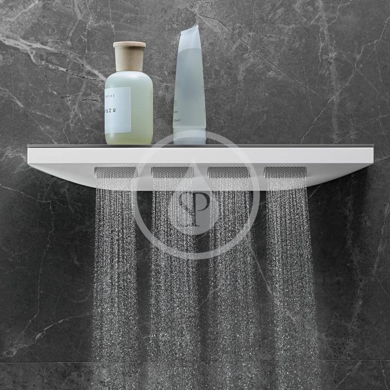 Hansgrohe Rainfinity - Šijová sprcha 500 s poličkou, 1jet, matná biela (26243700)