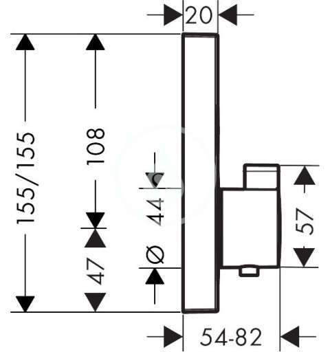 Hansgrohe Shower Select - Termostatická batéria pod omietku na 2 spotrebiče, matná biela (15763700)