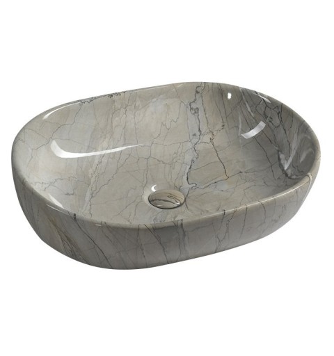 Sapho DALMA keramické umývadlo 59x42x14 cm, grigio MM413
