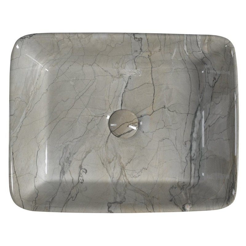 Sapho DALMA keramické umývadlo 48x38x13 cm, grigio MM513