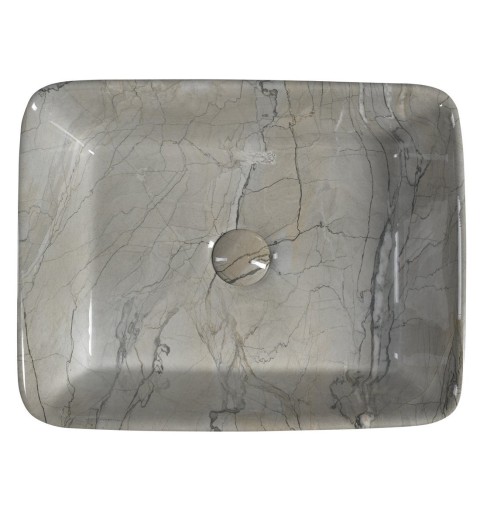 Sapho DALMA keramické umývadlo 48x38x13 cm, grigio MM513