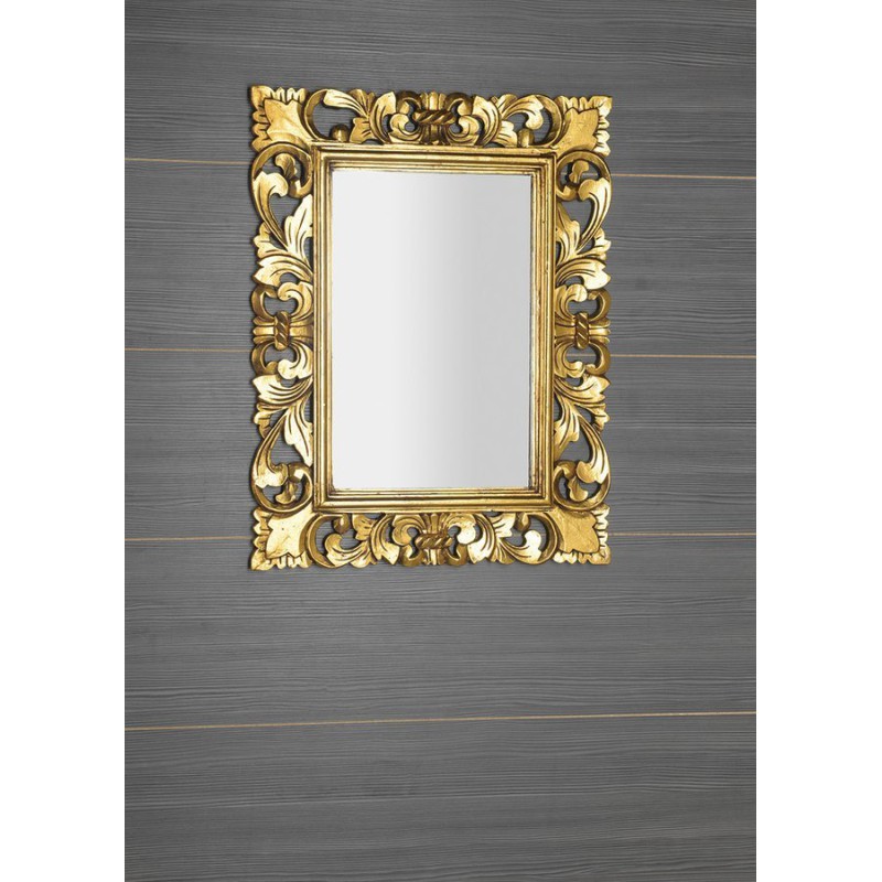 Sapho SAMBLUNG zrkadlo v ráme, 60x80cm, zlatá IN121
