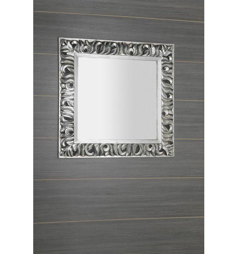 Sapho ZEEGRAS zrkadlo v ráme, 90x90cm, strieborná Antique IN401