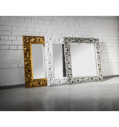 Sapho ZEEGRAS zrkadlo v ráme, 90x90cm, zlatá IN416