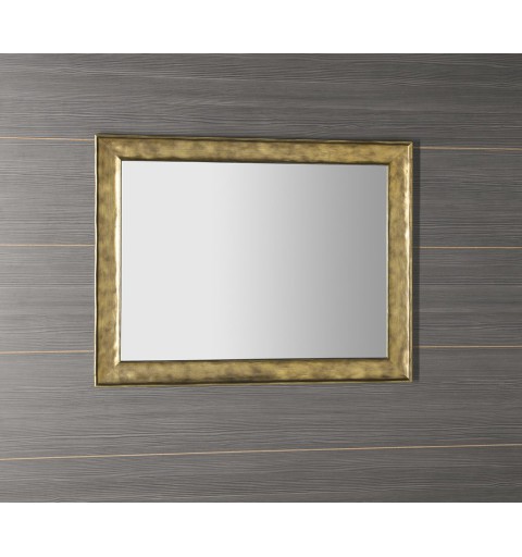 Sapho BERGARA zrkadlo v drevenom ráme 742x942mm, zlatá NL527