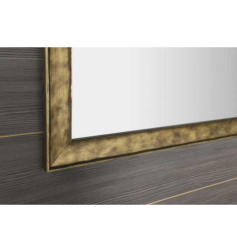 Sapho BERGARA zrkadlo v drevenom ráme 742x942mm, zlatá NL527
