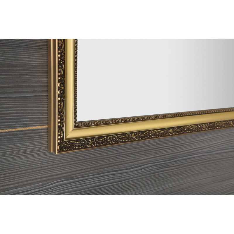 Sapho BOHEMIA zrkadlo v drevenom ráme 589x989mm, zlatá NL484