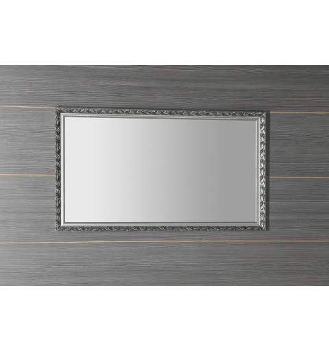 Sapho MELISSA zrkadlo v drevenom ráme 572x972mm, strieborná NL496