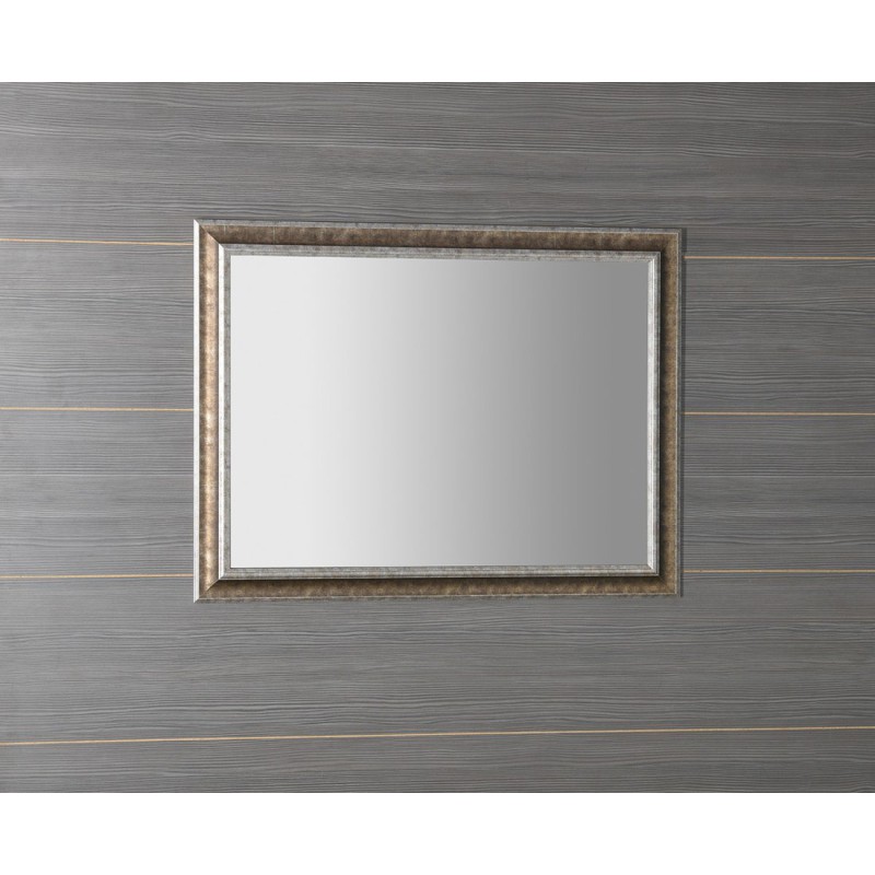 Sapho AMBIENTE zrkadlo v drevenom ráme 720x920mm, bronzová patina NL700