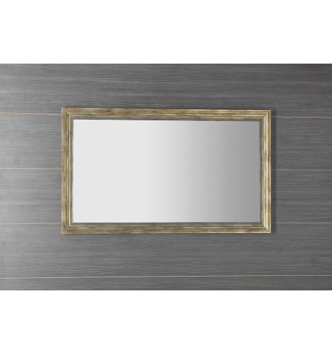 Sapho DEGAS zrkadlo v drevenom ráme 716x1216mm, čierna/starobronz NL732