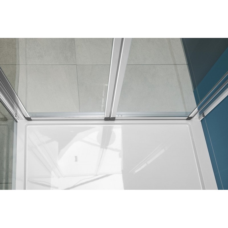 Polysan EASY LINE štvorcová sprchová zástena 900x900mm, skladacie dvere, L/R varianta, číre sklo EL1990EL3315